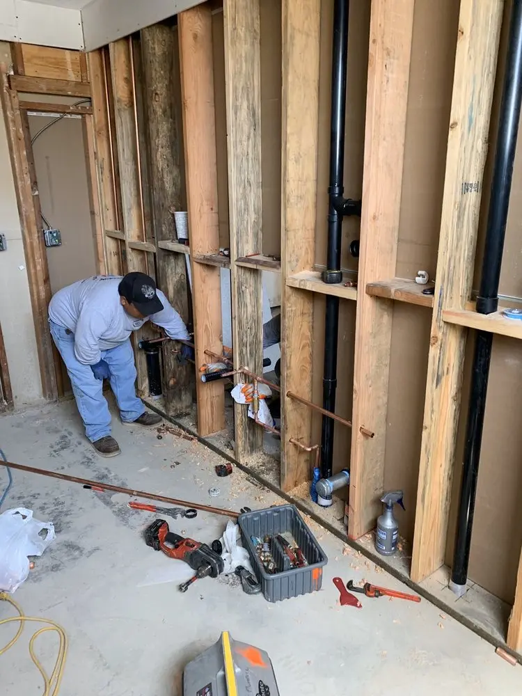 Commercial rough-in plumbing for Commercial Plumbing in Newark